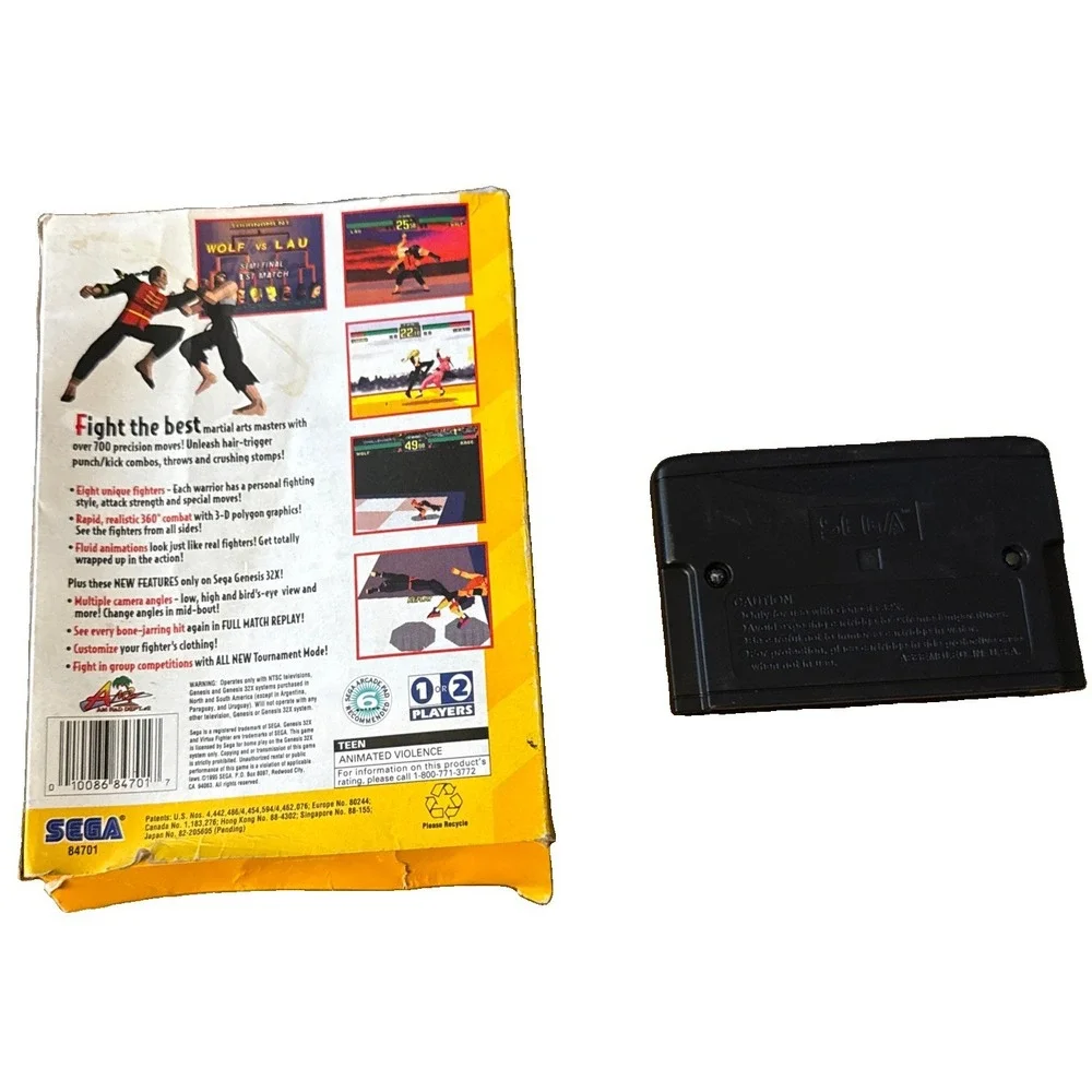 Virtua Fighter (Sega Genesis 32X, 1995) Box No Manual